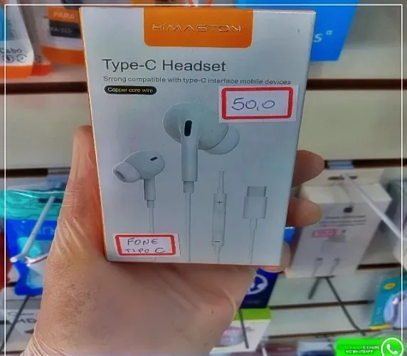 Fone de ouvido Tipo C