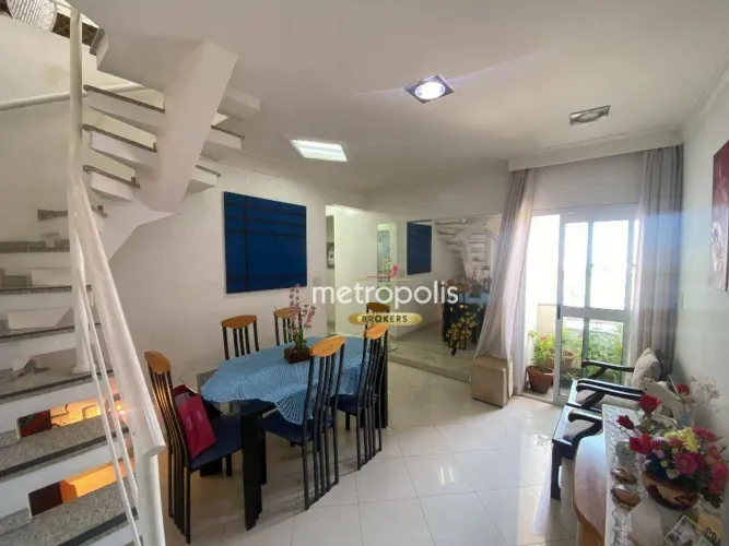 Cobertura à venda, 145 m² por R$ 905.000,00 - Barcelona - São Caetano do Sul/SP
