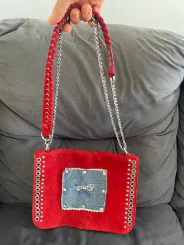 ZARA!!! Bolsa vermelha Zara! 50,00