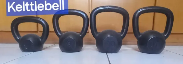 ACADEMIA NOVO - KIT 4 Kettlebells - Diversos pesos