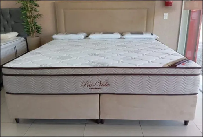 Cama queen size Ortobom completo