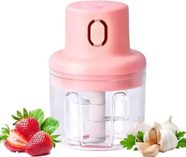Mini Processador Moedor Elétrico Sem Fio Alimento Triturador USB