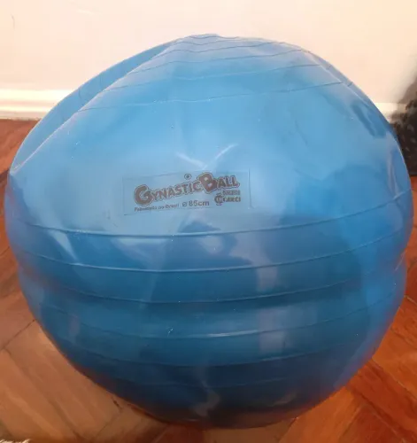 2 Bolas de Pilates: 1x Carci 85cm azul e 1x Worker 45cm azul