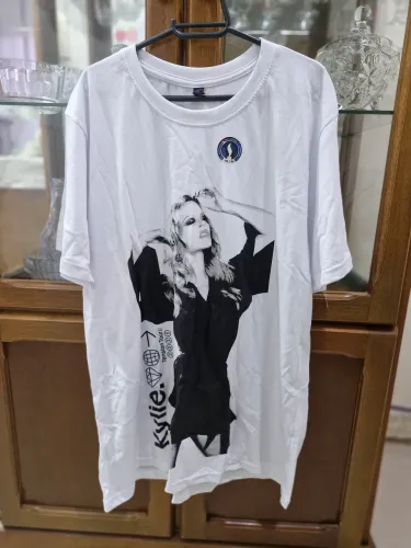 Camiseta Kylie Minogue - Tension Tour branca GG