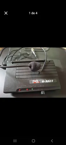 Microfone sem fio JWL U-8017