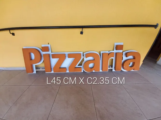 Letreiros led caixa restaurante pizzaria hamburgueria 