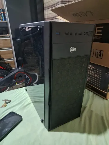 Gabinete Gamer KWG Vela M4, Mid Tower, RGB, Black, Sem Fonte, Com 2 Fans