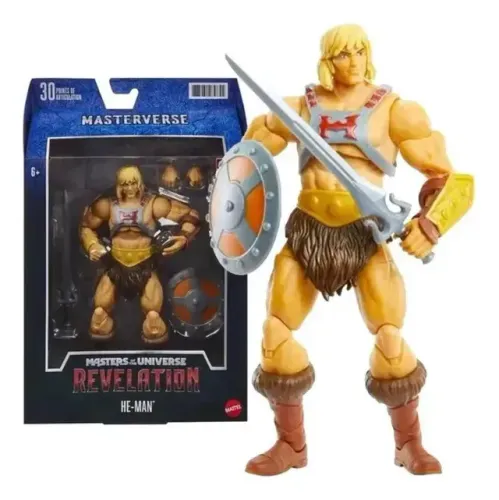 Kit Masters Of The Universe - 5 Personagens + Gato Guerreiro - Masterverse - Mattel