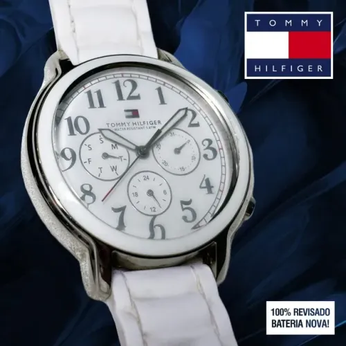 tommy hilfiger - relógio feminino branco