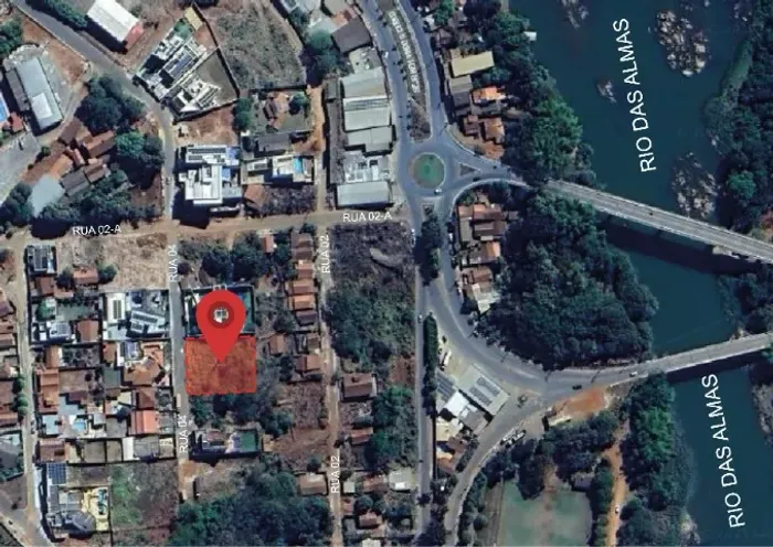 TERRENOS 1.160M² COM VISTA PARA O RIO DAS ALMAS