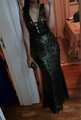 Vestido festa paête