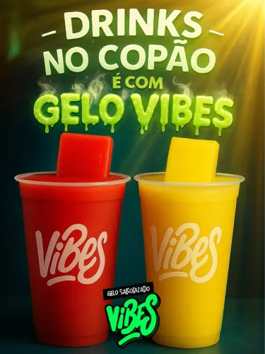 Gelos saborizados Vibes - Refrescância garantida!