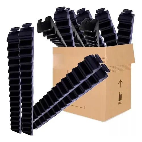 6 pcs Gomos Cremalheira 25cm Seg Garen Mc Garcia + Parafusos