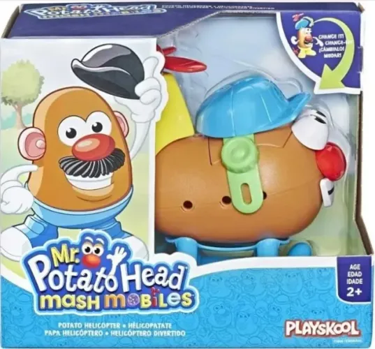 Cabeca de batata mash mobile helicoptero 18 pecas
