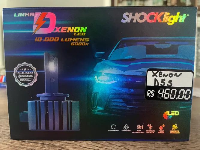 Kit Xenon LED D5S 10000 Lumens na promoção 