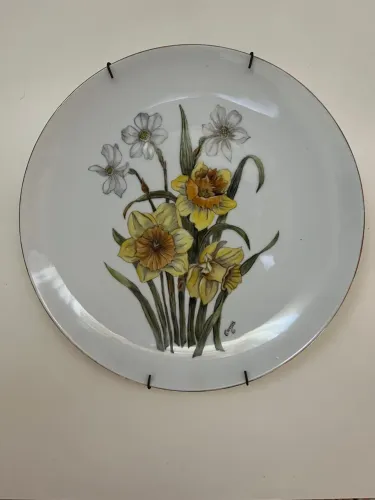 Prato Decorativo com Flores