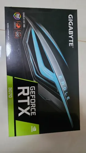Placa de Vídeo Gigabyte RTX 3070 EAGLE OC 8GB - Triple Fan - Na Caixa