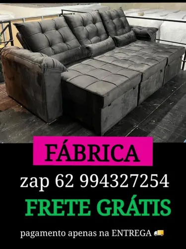 Sofá retrátil e reclinável dimensões 2.90 Largura DIRETO DA ENTREGA FRETE GRÁTIS 