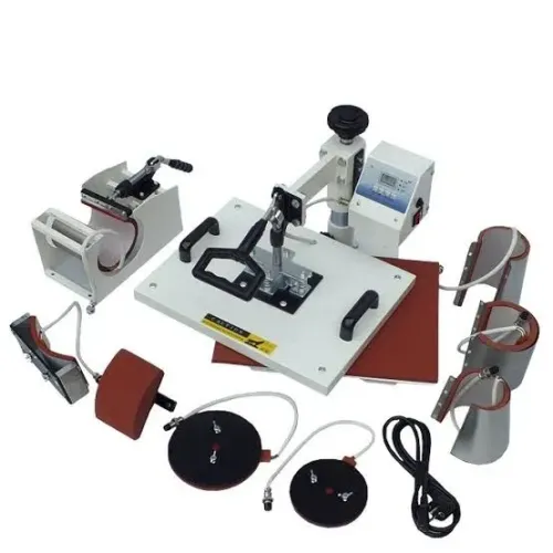 Prensa Térmica 8 em 1 para Sublimação Canecas, Camisetas, Pratos e Muito Mais