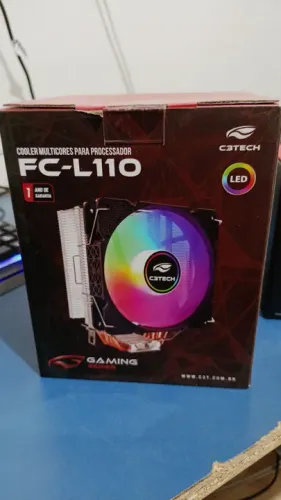 aircooler rgb c3tech fc-l110  NOVO LACRADO FRETE GRÁTIS PARA MACEIÓ