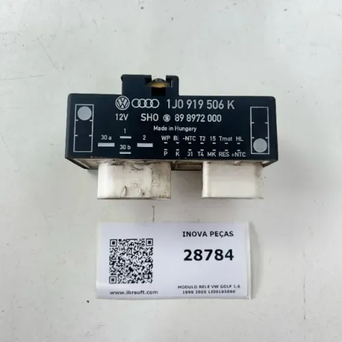 Modulo Rele VW Golf 1.6 1999 2005 1j0919506k