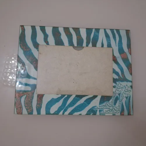 Porta Retrato Vidro 22x16,5cm Estampado