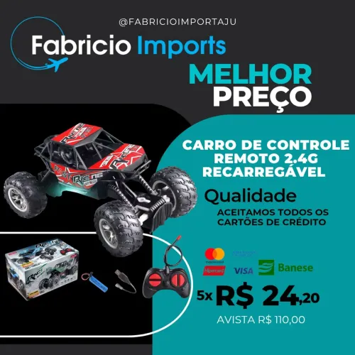 Carro de Controle Remoto 2.4G - Melhor Preço!