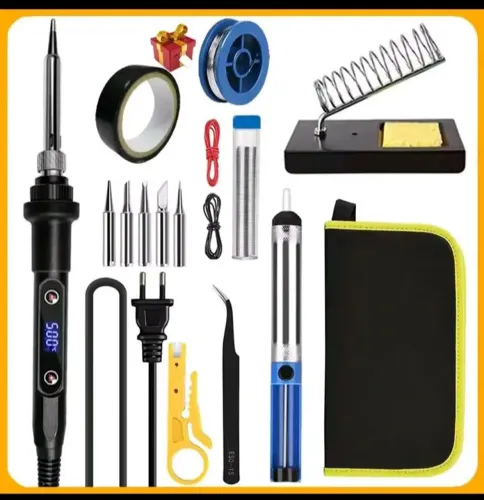 Ferro solda kit completo c/ bolsinha