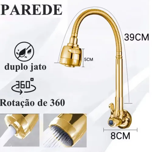 Torneira Dourada Nova