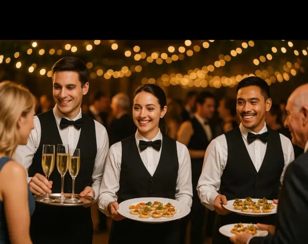 Garçons para eventos, restaurantes, bares