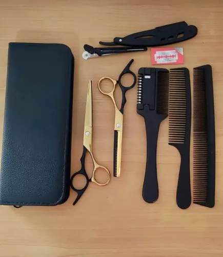 ? Kit Profissional de Tesoura para Cabeleireiro - Corte Perfeito! ?