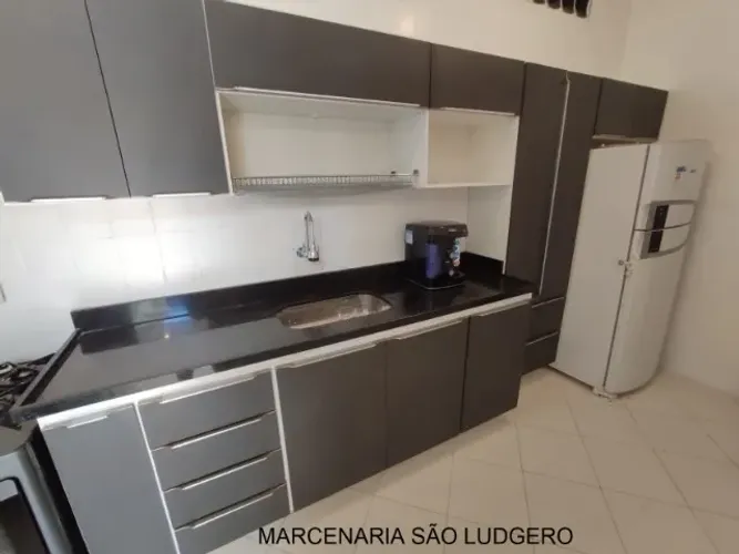 Armário Cozinha Mdf Cinza