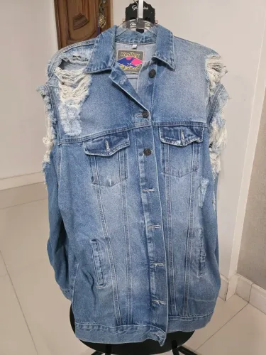 Jaqueta Jeans Redley Destroyed Feminina
