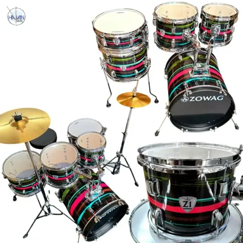 Bateria completa Zowag Z1 Poplar - Pratos, Banco, Ferragens