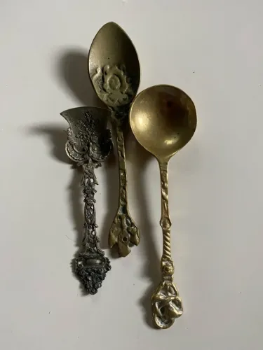 Coleção de Colheres Antigas Decorativas