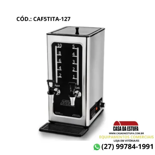 Cafeteira Elétrica 5 litros Coffee Line em Inox Titã - 110 V