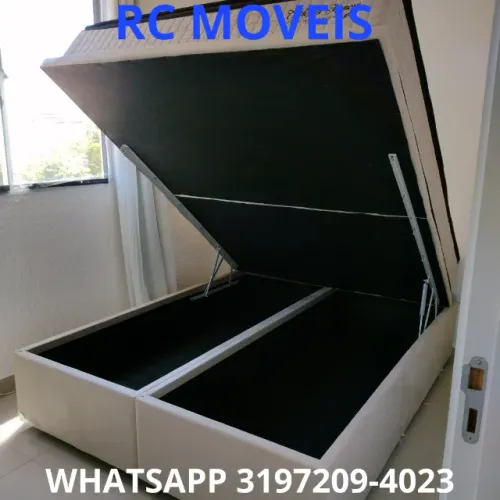 Cama Box Baú Queen 1.58x1.98 - Baú Blindado e Estrutura Reforçada