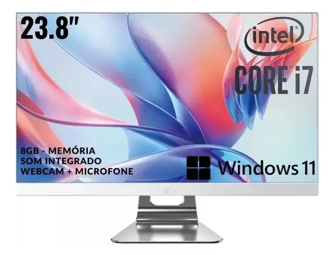 Computador Gamer Core I7 novo All-in-one branco