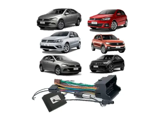 Chicote Conector Cambus Interface Plug And Play Multimídia Gol Voyage G7 G8 / Polo Virtus 