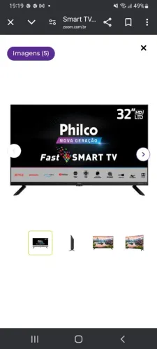 TV Philco 32 polegadas Smart LED