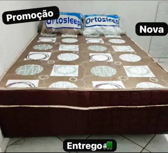 Cama box casal e solteiro