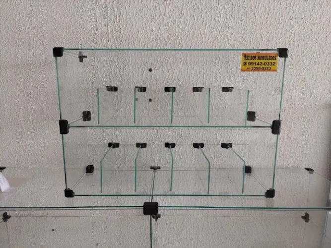 Baleiro de vidro 12 lugares 