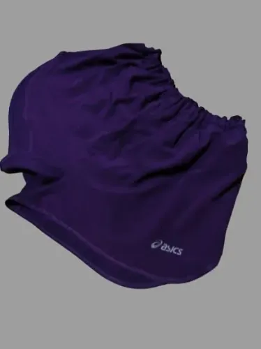 Short de corrida Asics - roxo - tamanho M