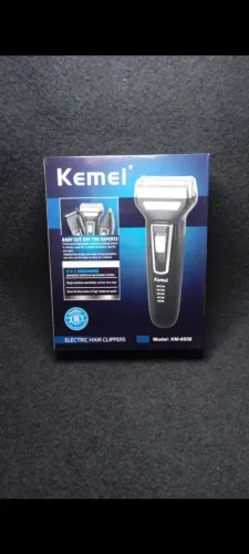 MÁQUININHA KEMEI KM-6558 3 EM 1 SEM FIO. * NOVA *