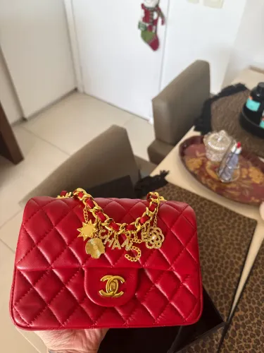 Bolsa Chanel Classic Vermelha 