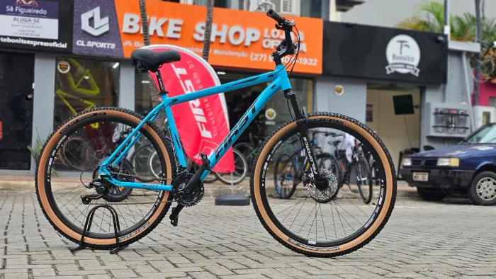 Bicicleta Aro 29 First Alumínio Freios a Disco SOMOS LOJA 12x R$124,90