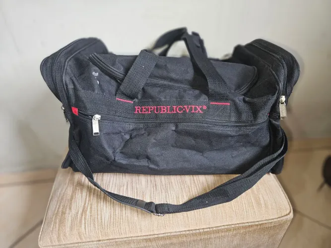 Bolsa para viagem de lona
