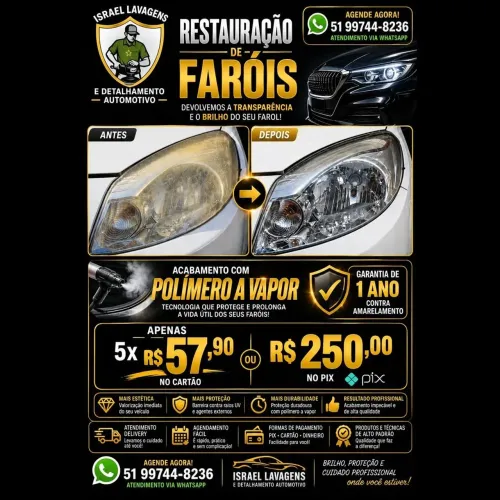 Restauração de faróis 
