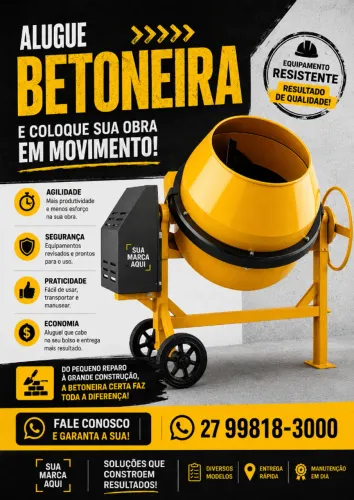 Aluguel betoneira