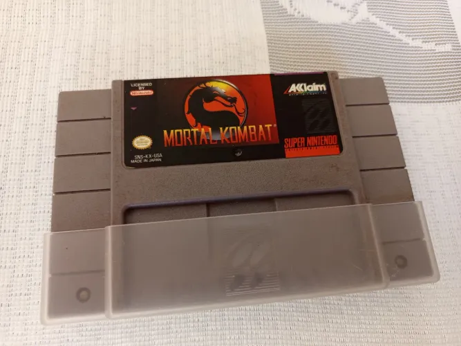 Mortal Kombat 1 super Nintendo original impecável